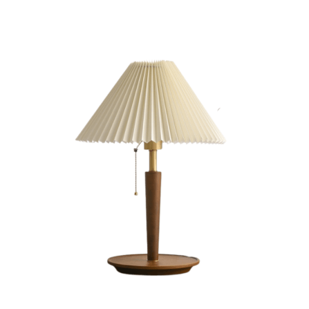 โคมไฟตั้งโต๊ะ DEEPWOOD รุ่น PLEAT สีน้ำตาลเข้ม_0